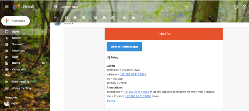 Alerting in Prometheus with AlertManager